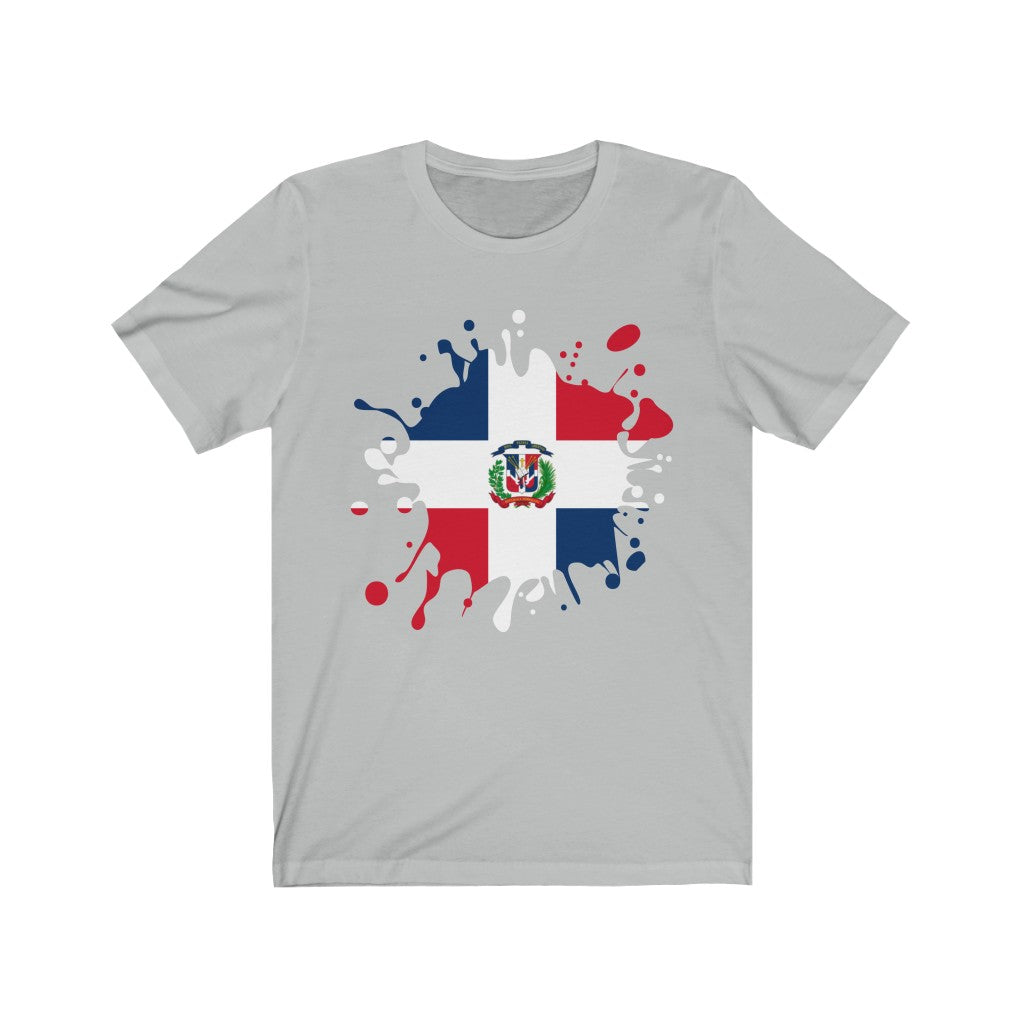 Dominican Republic Splat Flag Premium Tee - Unisex