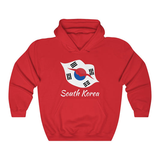 South Korea Lips Flag Hoodie Sweatshirt 2 - Unisex