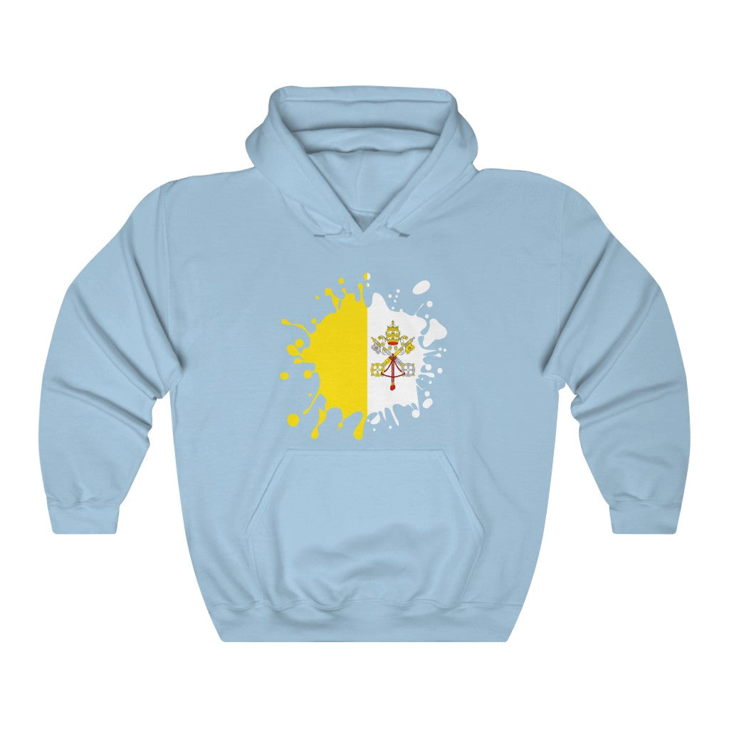 Holy See Splat Flag Hoodie Sweatshirt - Unisex