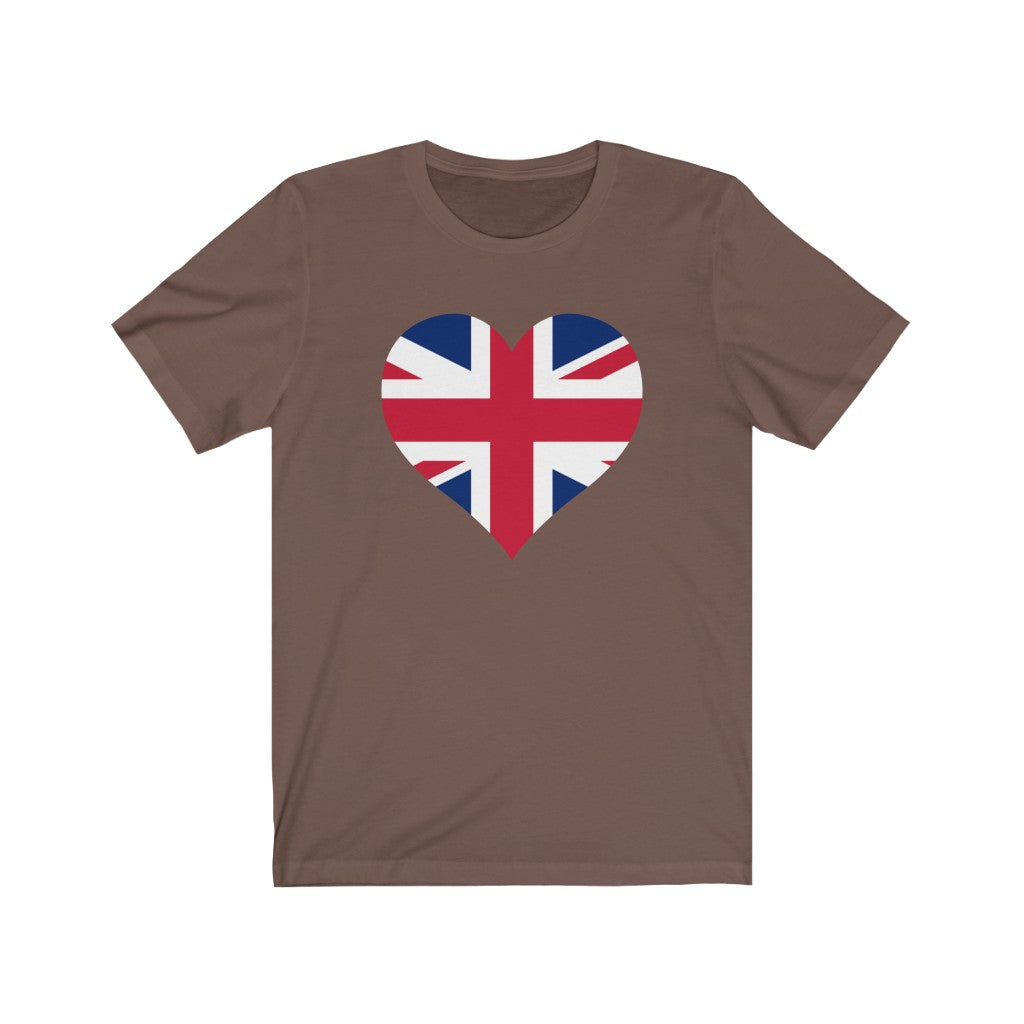 United Kingdom Heart Flag Premium Tee - Unisex