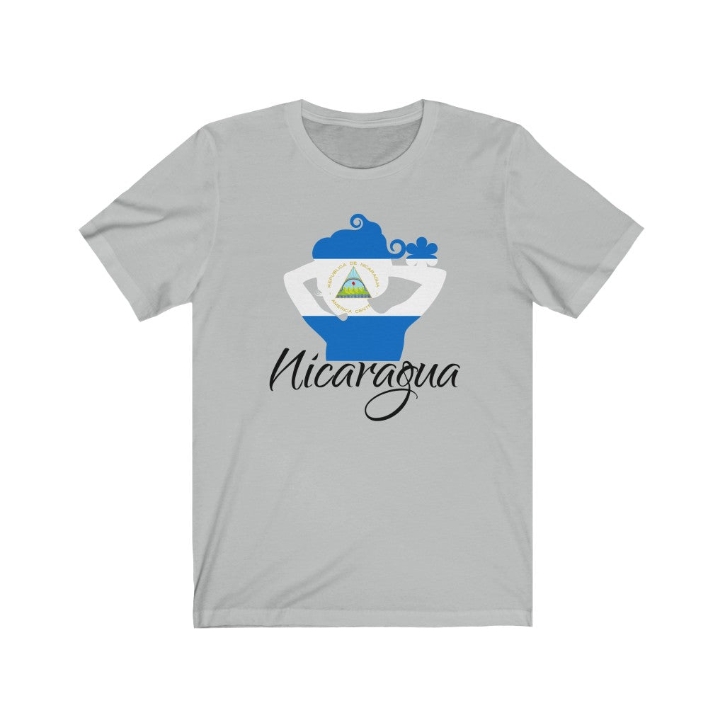 Nicaragua Lady Flag Premium Tee 1 - Unisex