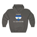 El Salvador Heart Flag Hoodie Sweatshirt 2 - Unisex
