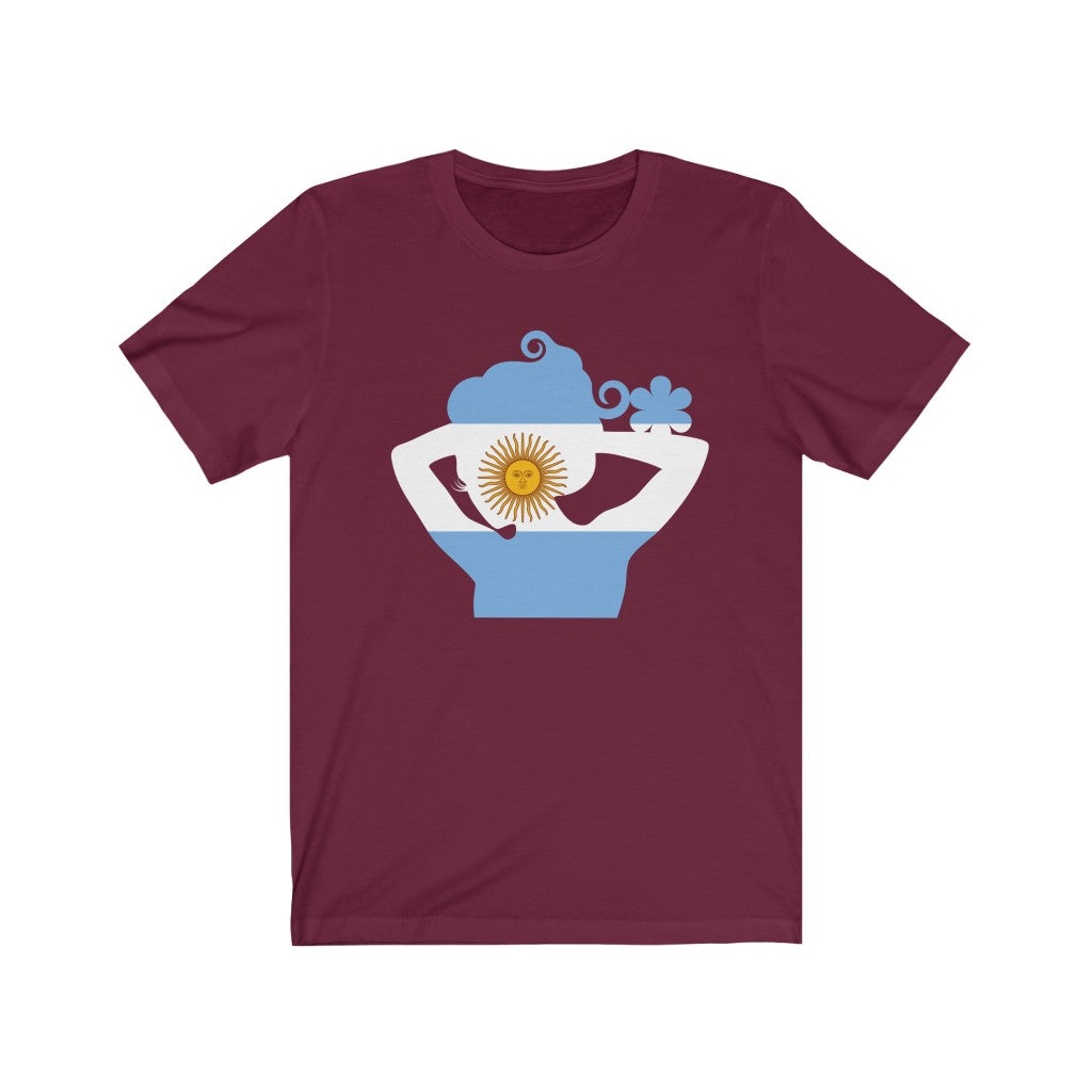 Argentina Lady Flag Premium Tee - Unisex