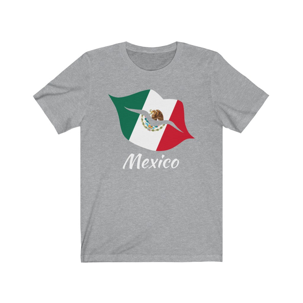 Mexico Lips Flag Premium Tee 2 - Unisex