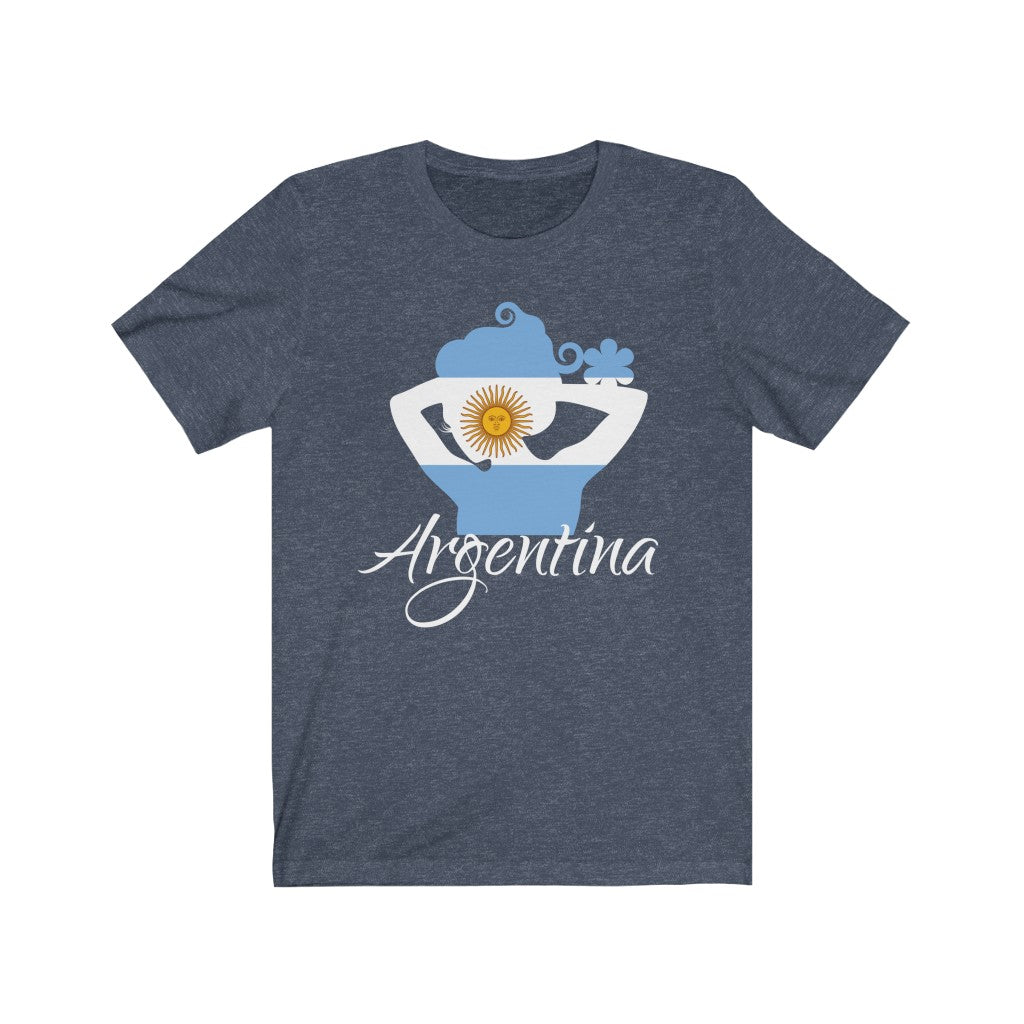 Argentina Lady Flag Premium Tee 2 - Unisex