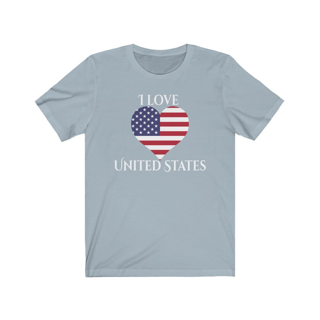 United States of America Heart Flag Premium Tee 2 - Unisex
