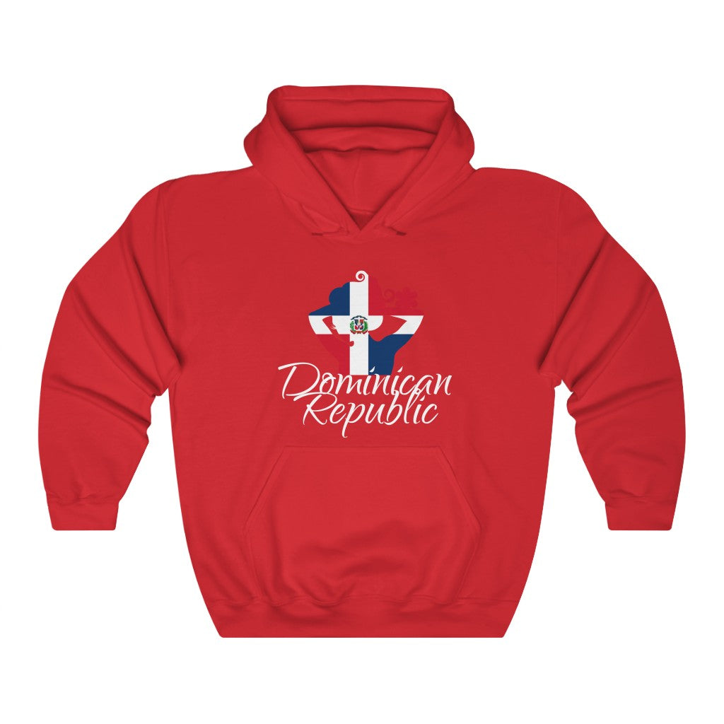 Dominican Republic Lady Flag Hoodie Sweatshirt 4 - Unisex