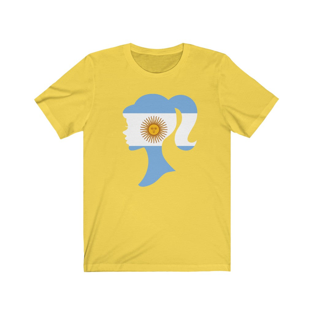Argentina Girl Flag Premium Tee - Unisex