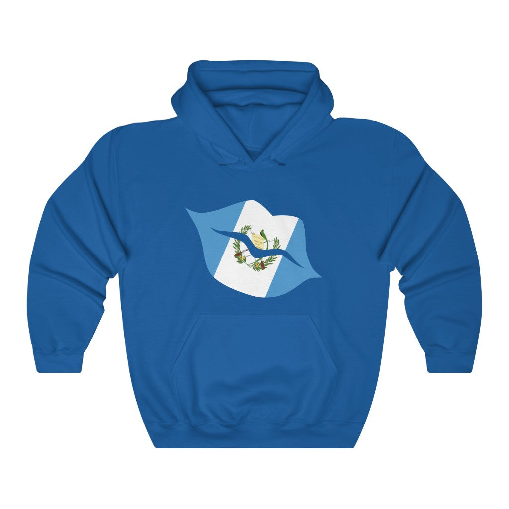 Guatemala Lips Flag Hoodie Sweatshirt - Unisex