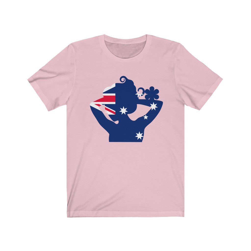 Australia Lady Flag Premium Tee - Unisex