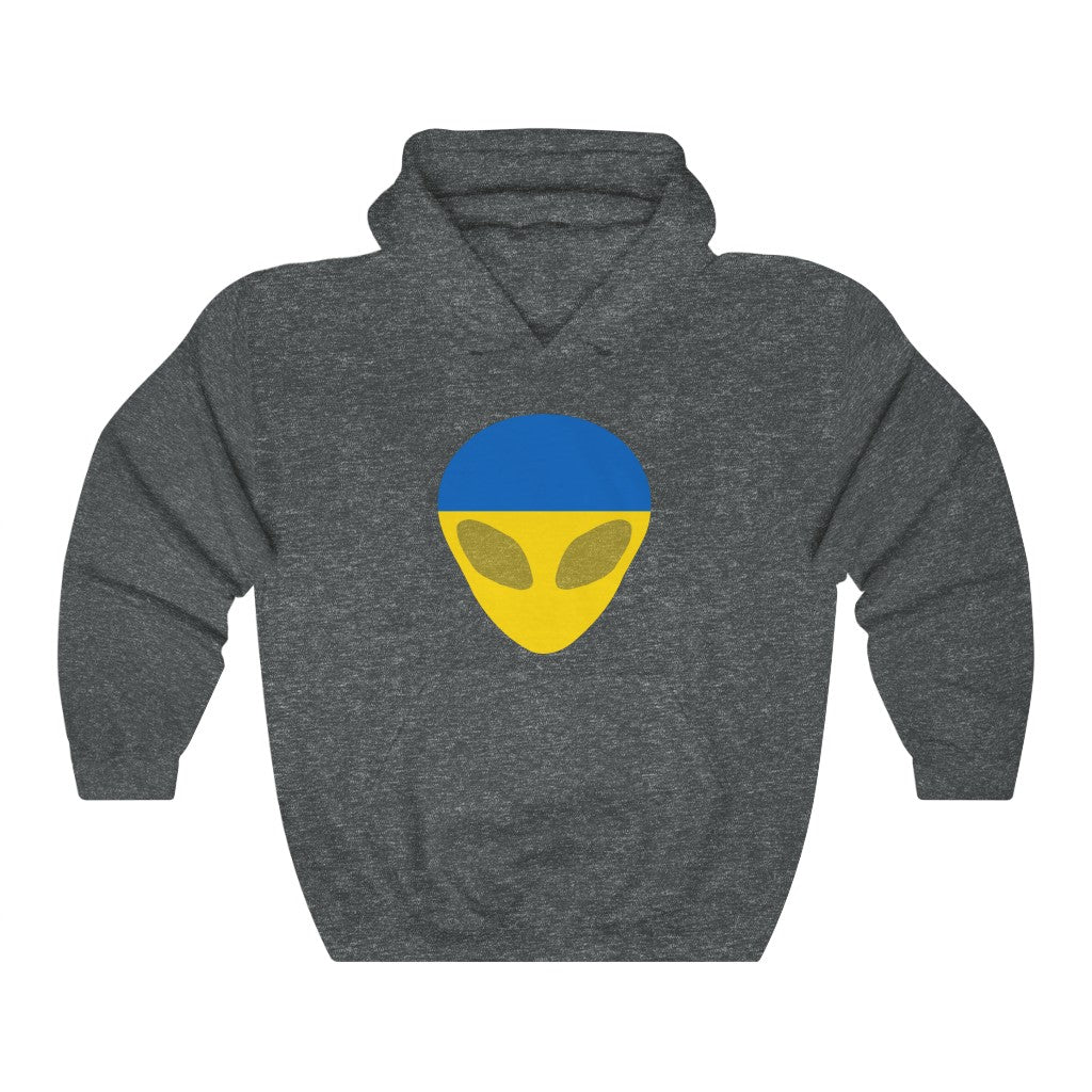 Ukraine Alien Flag Hoodie Sweatshirt - Unisex