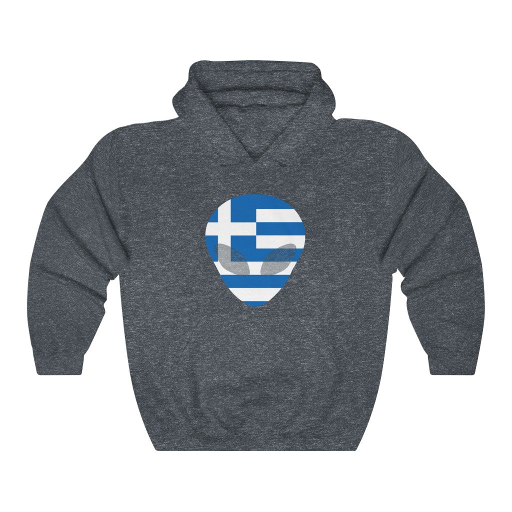 Greece Alien Flag Hoodie Sweatshirt - Unisex