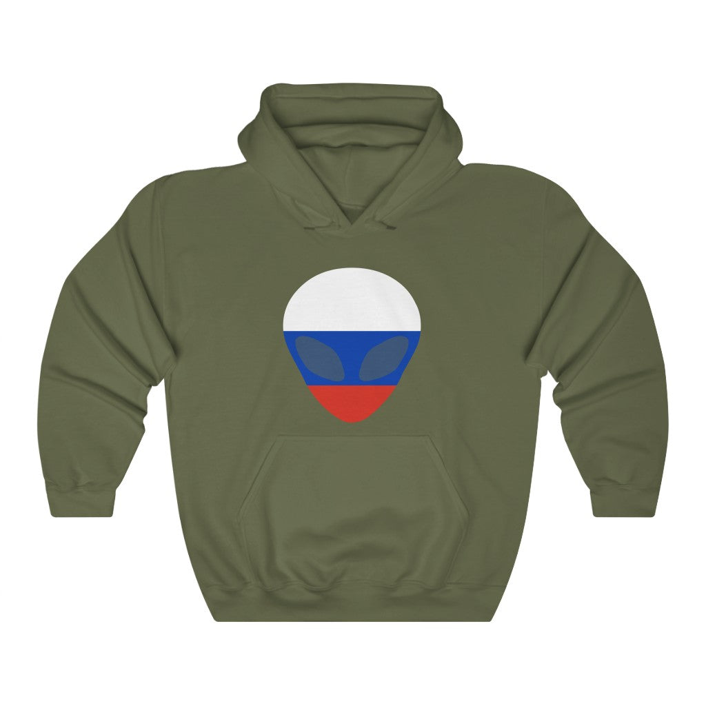 Russia Alien Flag Hoodie Sweatshirt - Unisex