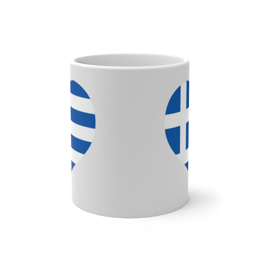 Greece Heart Color Changing Mug