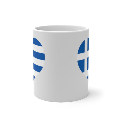Greece Heart Color Changing Mug
