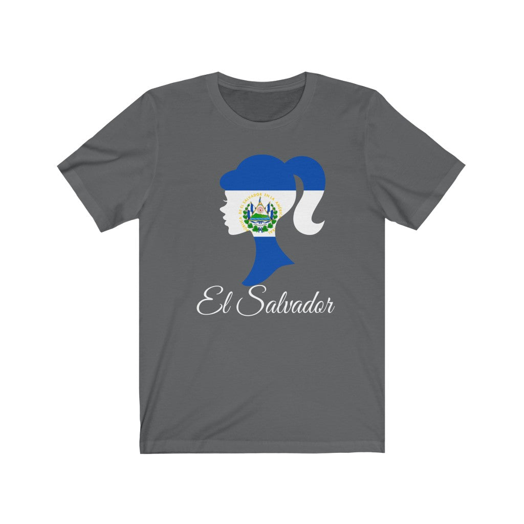 El Salvador Girl Flag Premium Tee 2 - Unisex