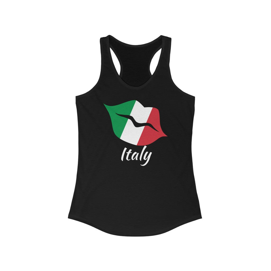 Italy Lips Flag Tank 2 - Women
