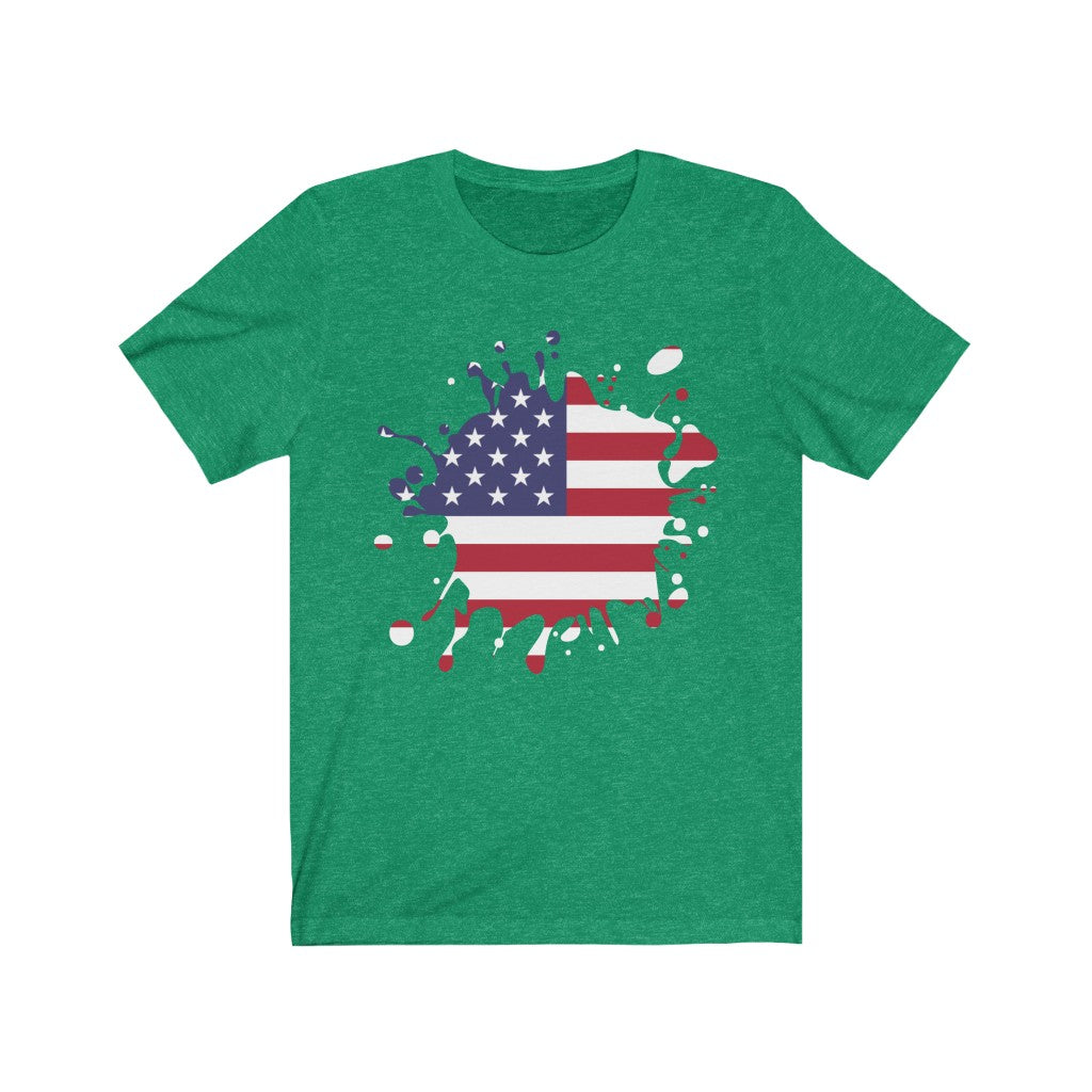 United States of America Splat Flag Premium Tee - Unisex