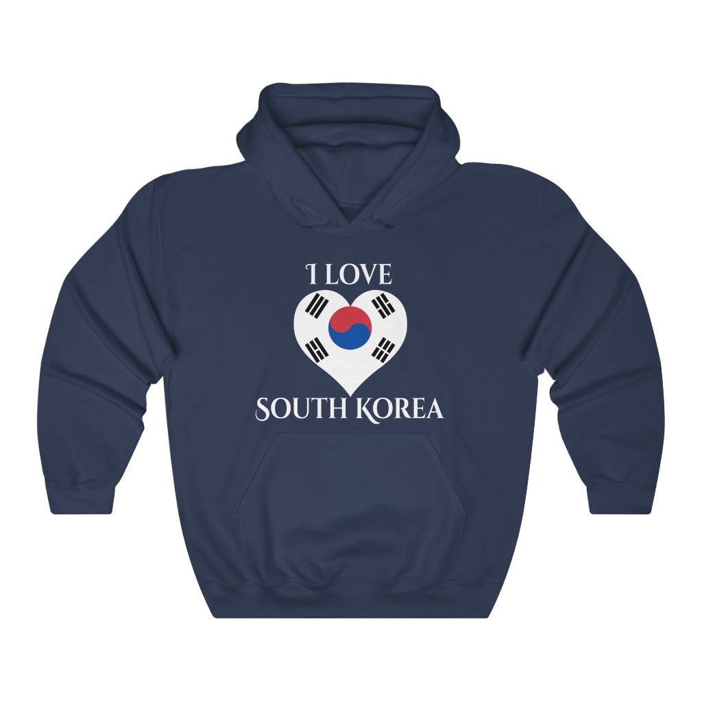 South Korea Heart Flag Hoodie Sweatshirt 2 - Unisex