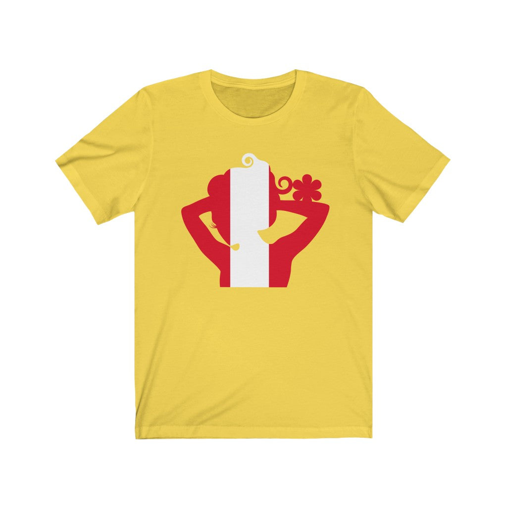 Peru Lady Flag Premium Tee - Unisex