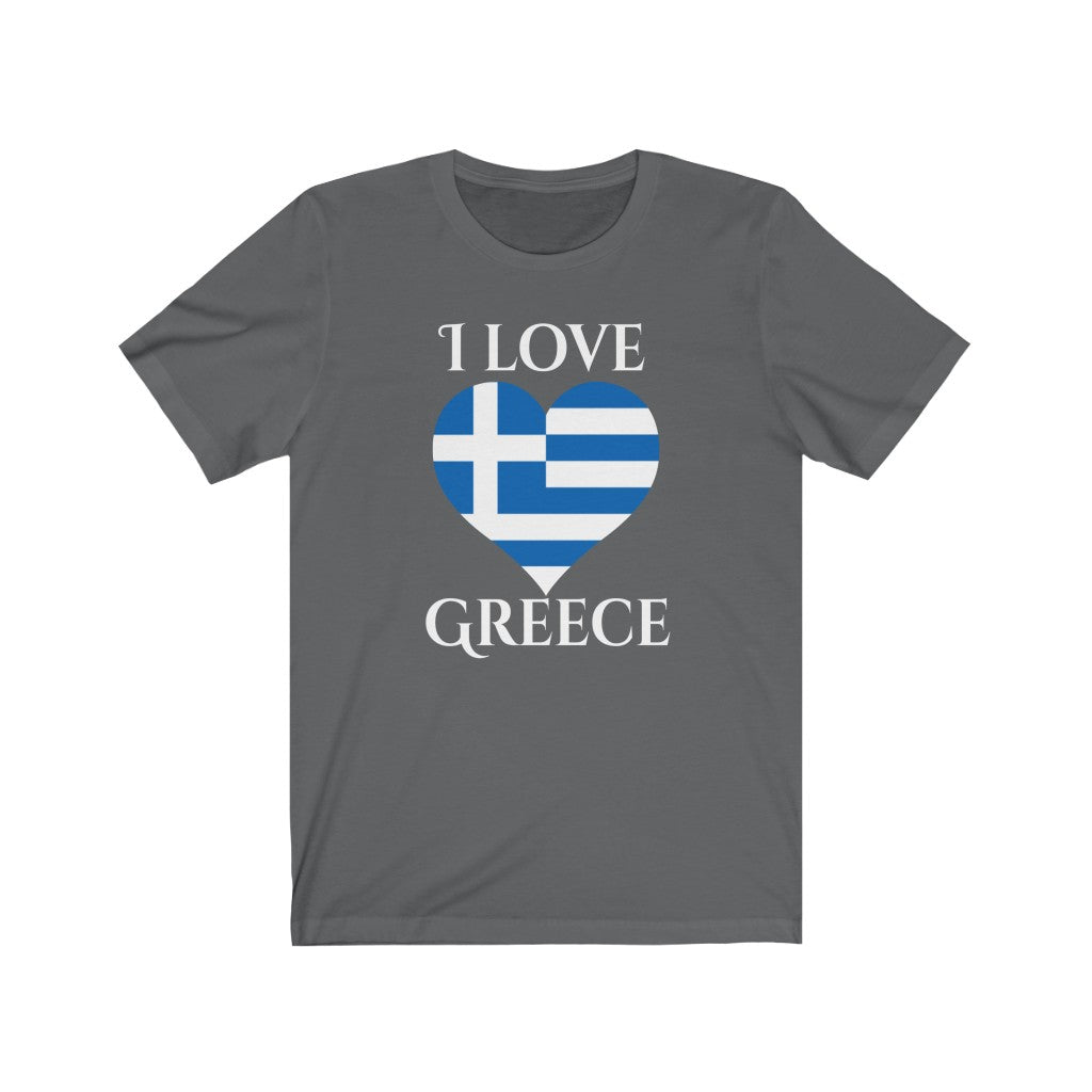 Greece Heart Flag Premium Tee 2 - Unisex