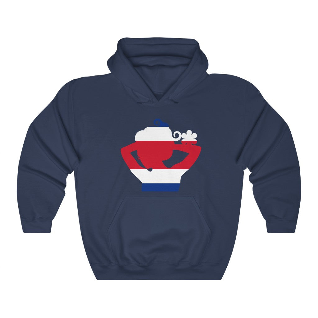 Costa Rica Lady Flag Hoodie Sweatshirt - Unisex