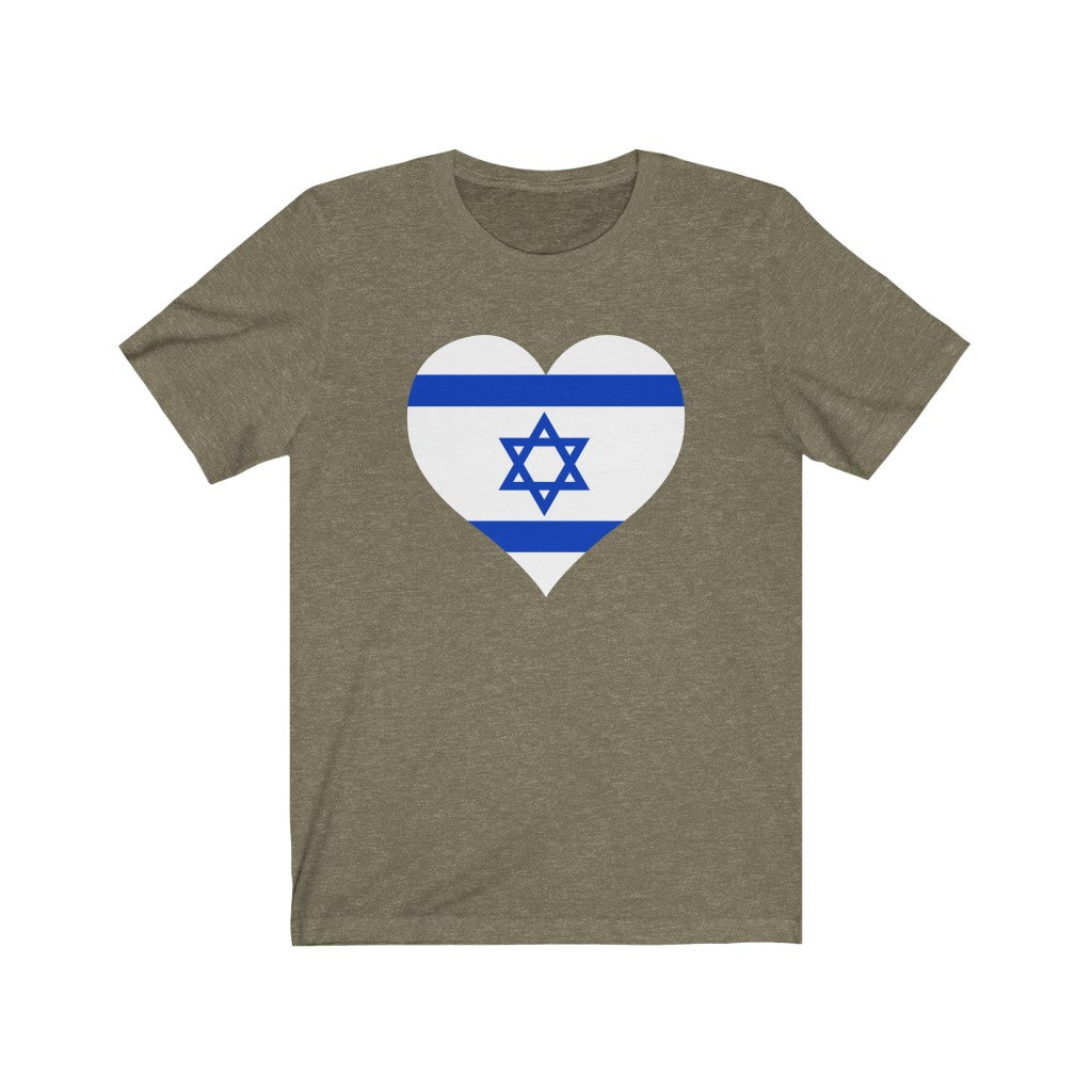 Israel Heart Flag Premium Tee - Unisex