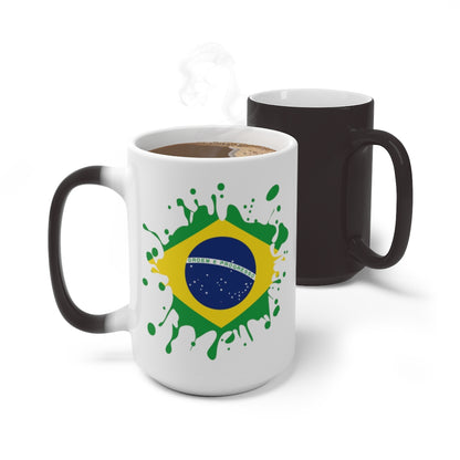 Brazil Splat Color Changing Mug