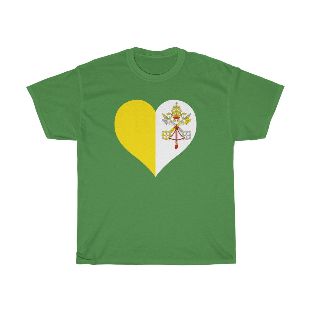 Holy See Heart Flag Standard Tee - Unisex