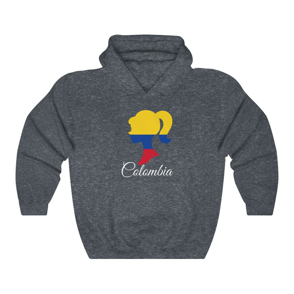 Colombia Girl Flag Hoodie Sweatshirt 2 - Unisex