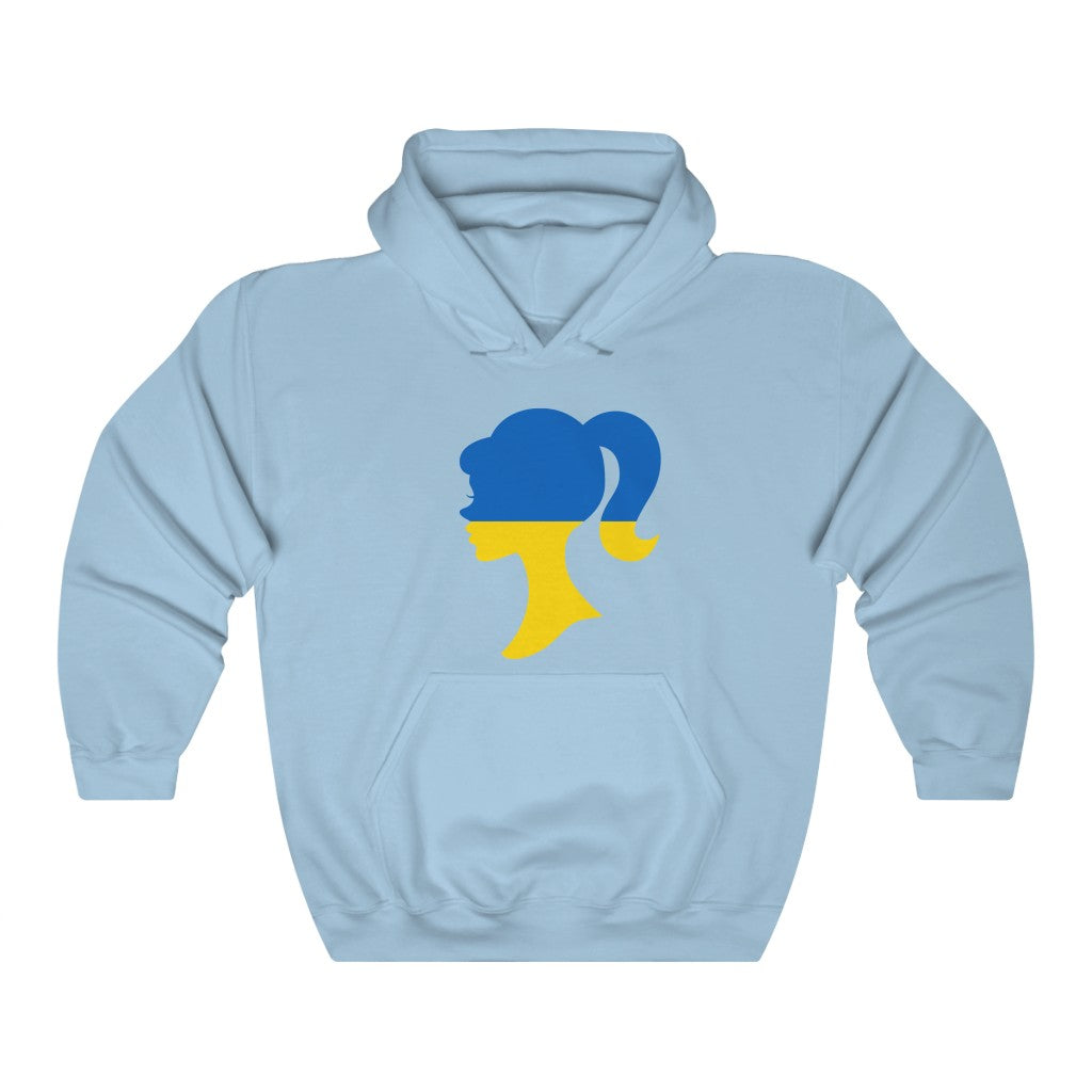 Ukraine Girl Flag Hoodie Sweatshirt - Unisex