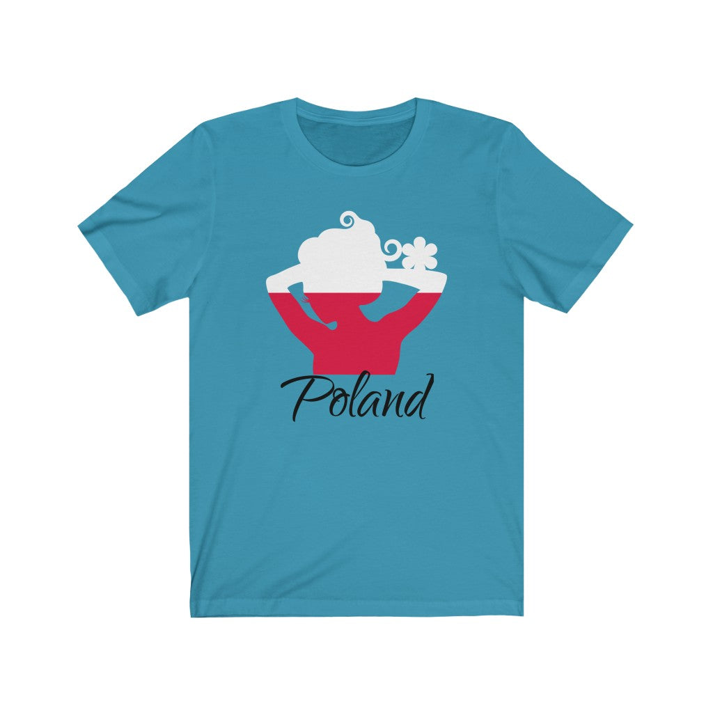 Poland Lady Flag Premium Tee 1 - Unisex