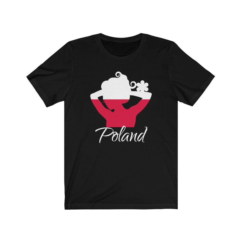 Poland Lady Flag Premium Tee 2 - Unisex