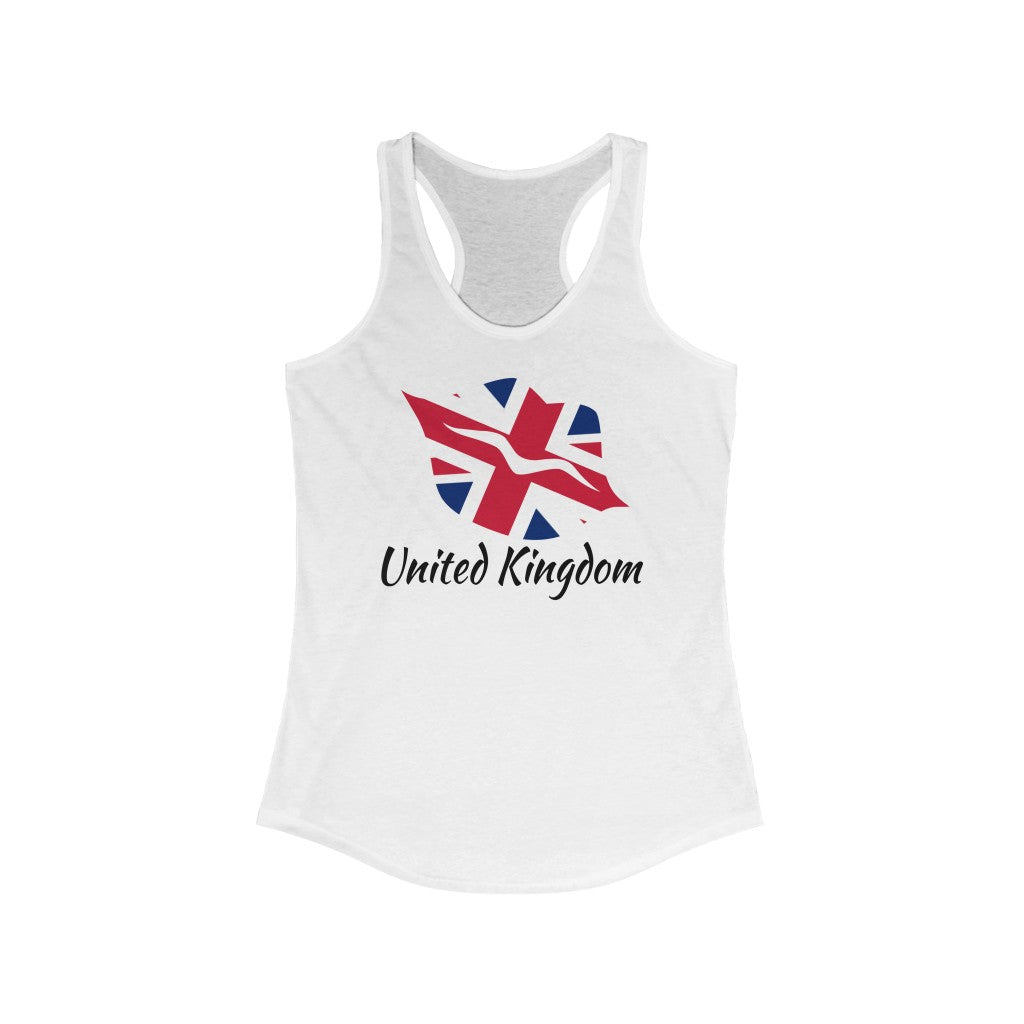 United Kingdom Lips Flag Tank 1 - Women
