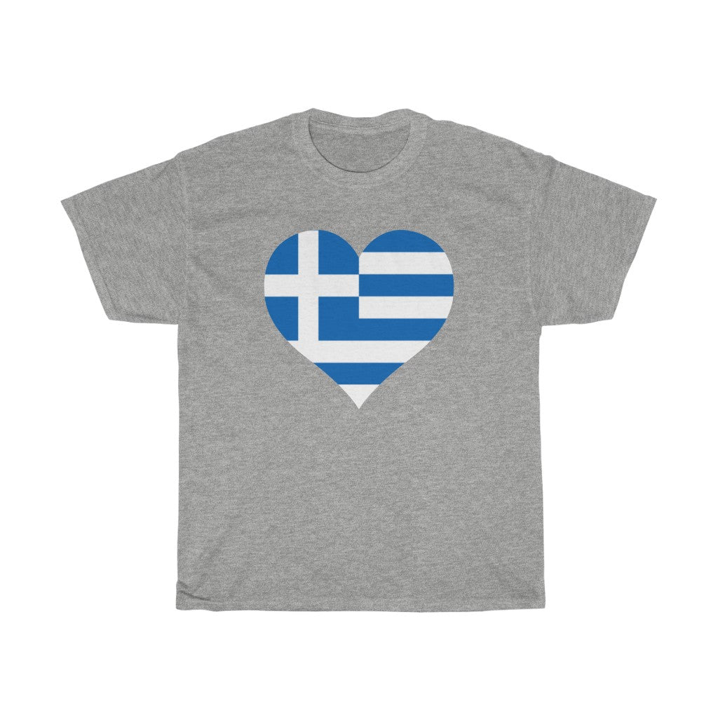 Greece Heart Flag Standard Tee - Unisex