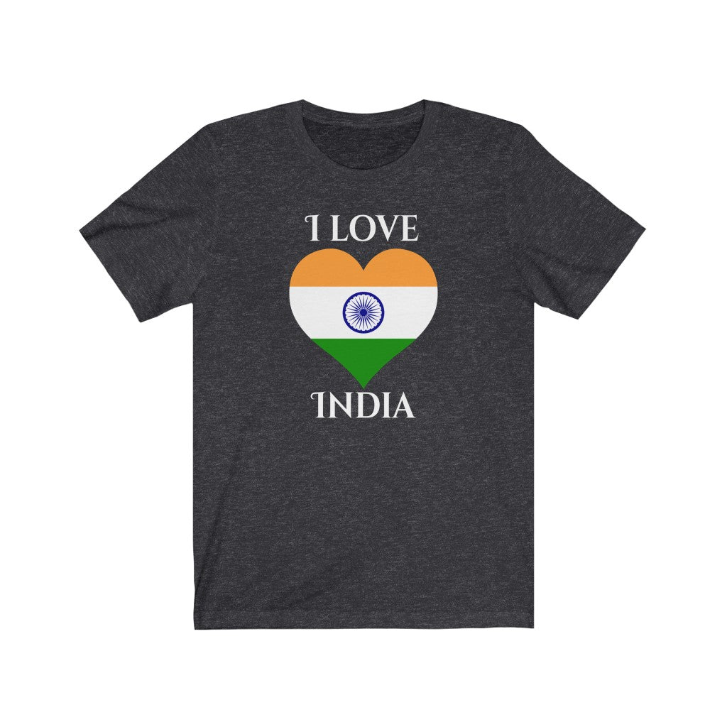 India Heart Flag Premium Tee 2 - Unisex