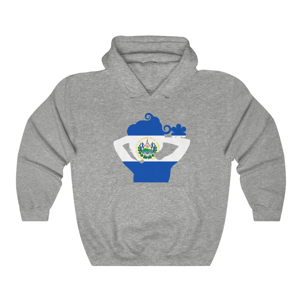 El Salvador Lady Flag Hoodie Sweatshirt - Unisex