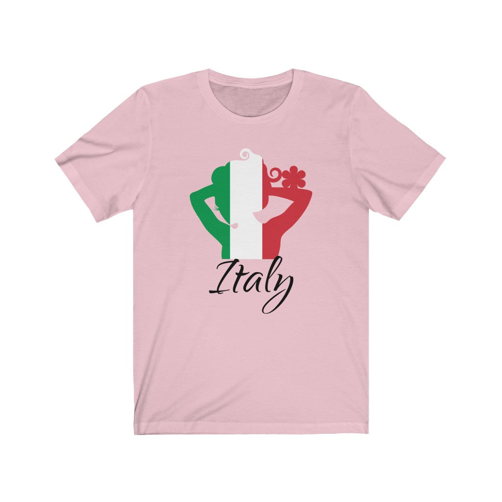 Italy Lady Flag Premium Tee 1 - Unisex