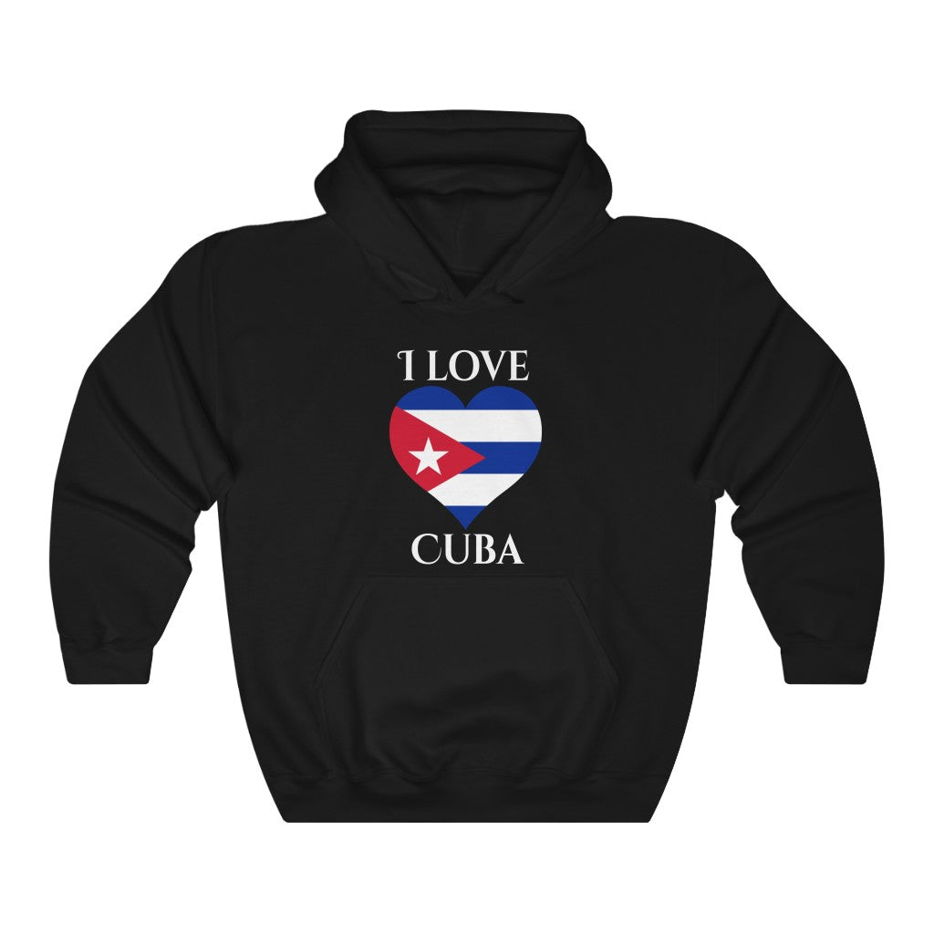 Cuba Heart Flag Hoodie Sweatshirt 2 - Unisex