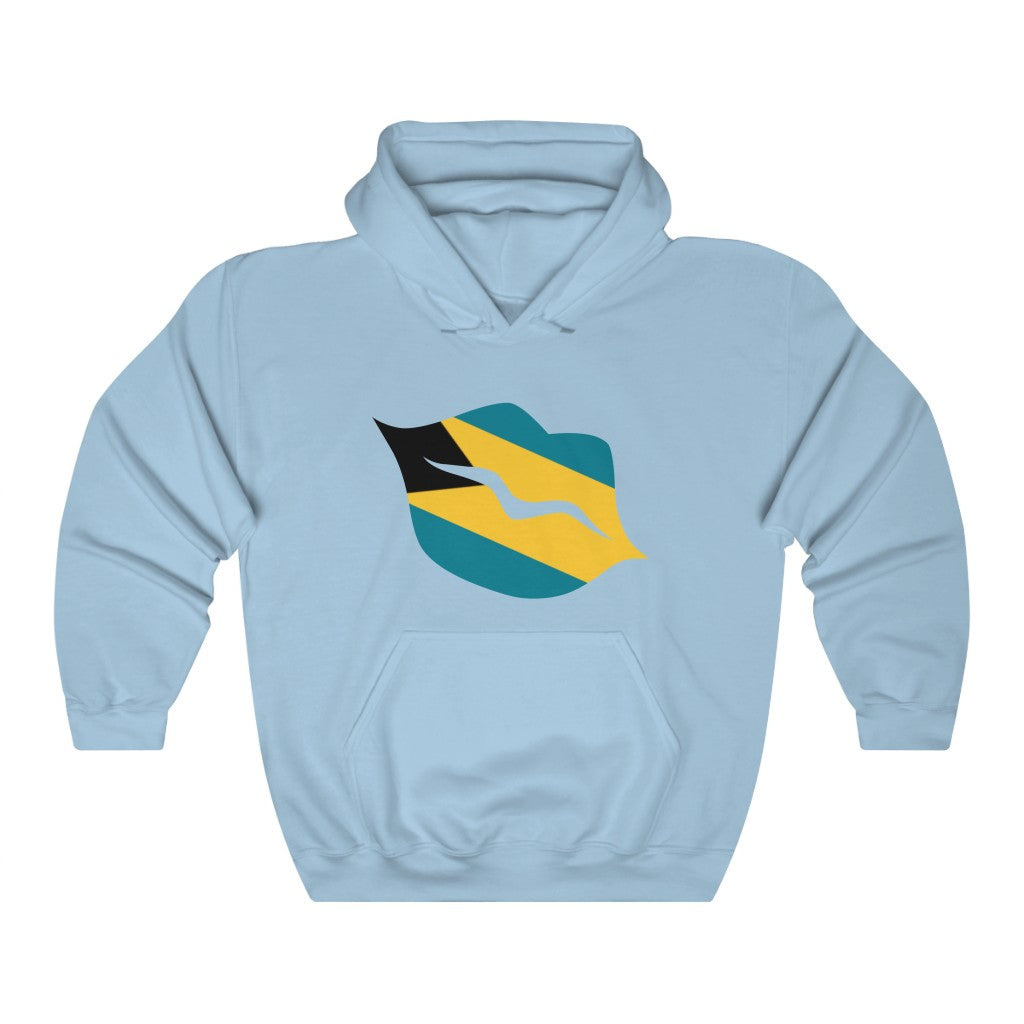 Bahamas Lips Flag Hoodie Sweatshirt - Unisex