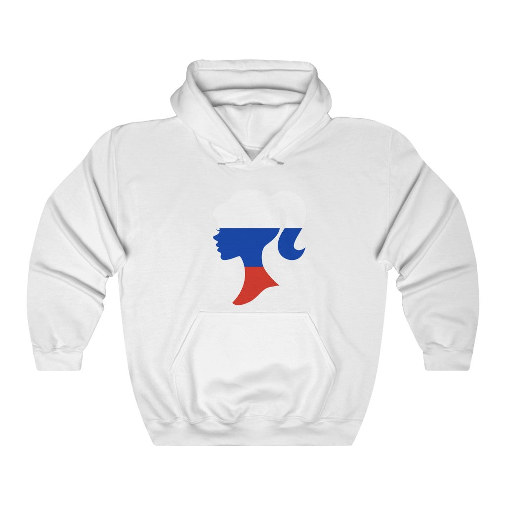 Russia Girl Flag Hoodie Sweatshirt - Unisex