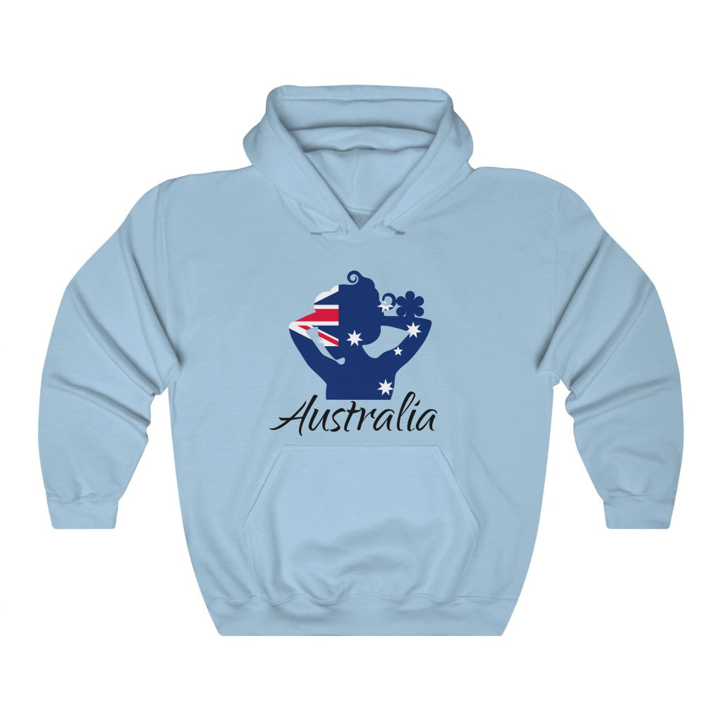 Australia Lady Flag Hoodie Sweatshirt 1 - Unisex