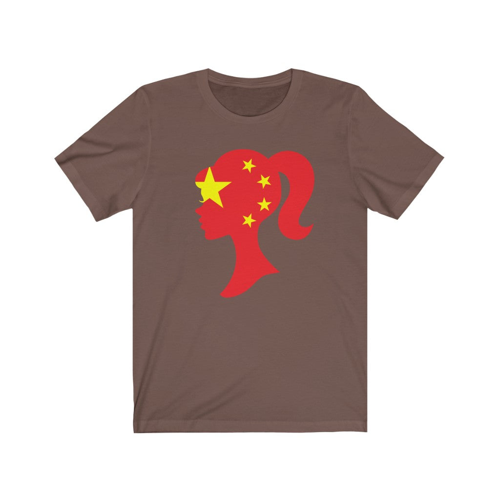 China Girl Flag Premium Tee - Unise