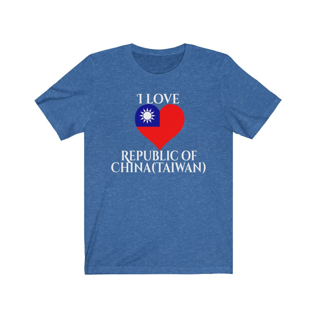 Republic of China - Taiwan Heart Flag Premium Tee 2 - Unisex