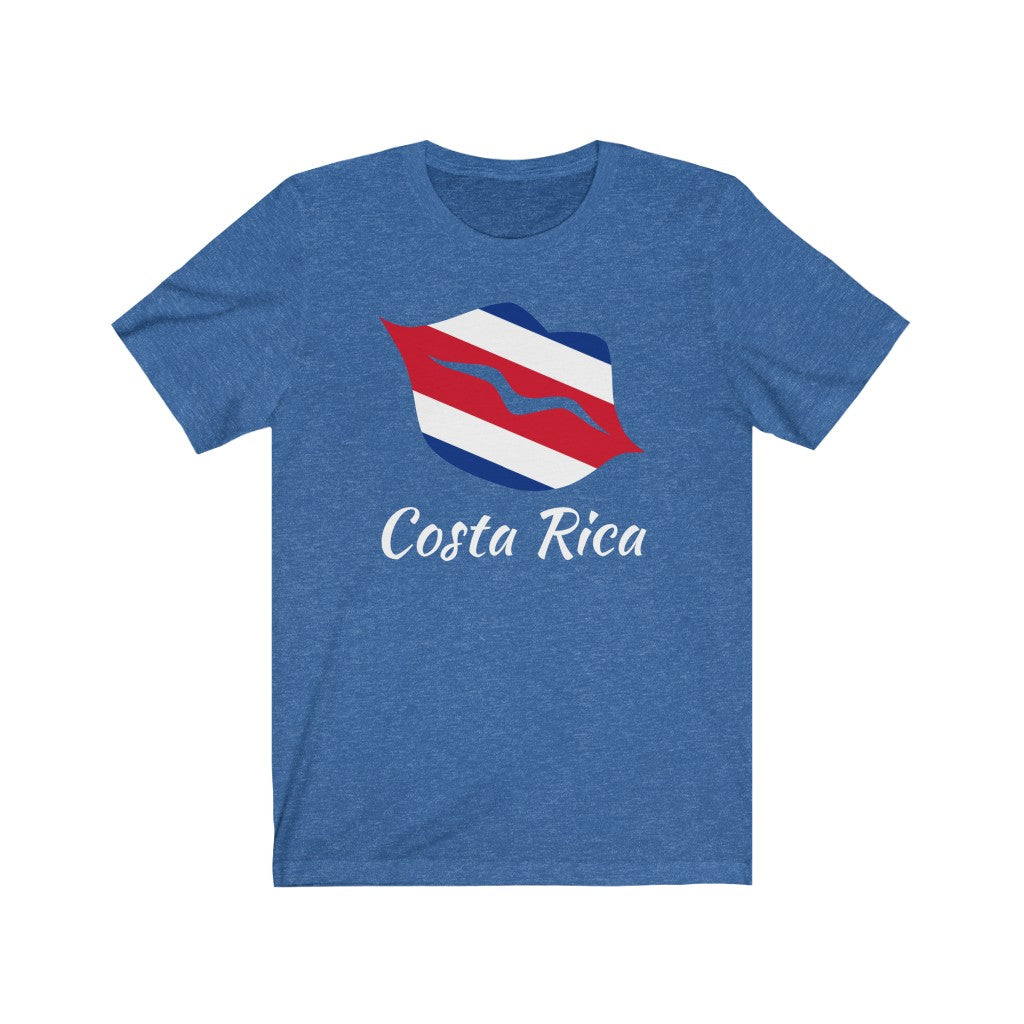 Costa Rica Lips Flag Premium Tee 2 - Unisex