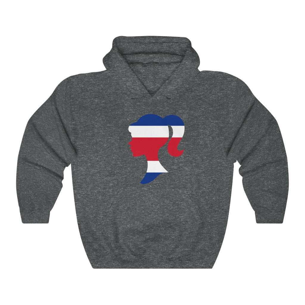 Costa Rica Girl Flag Hoodie Sweatshirt - Unisex