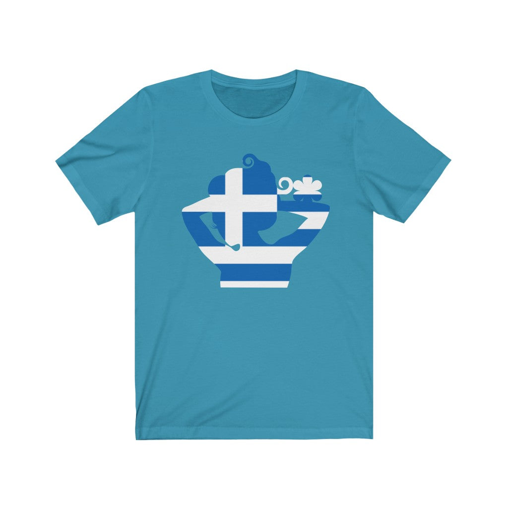 Greece Lady Flag Premium Tee - Unisex