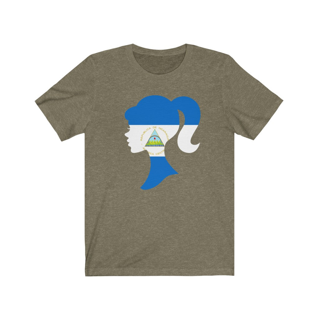Nicaragua Girl Flag Premium Tee - Unisex