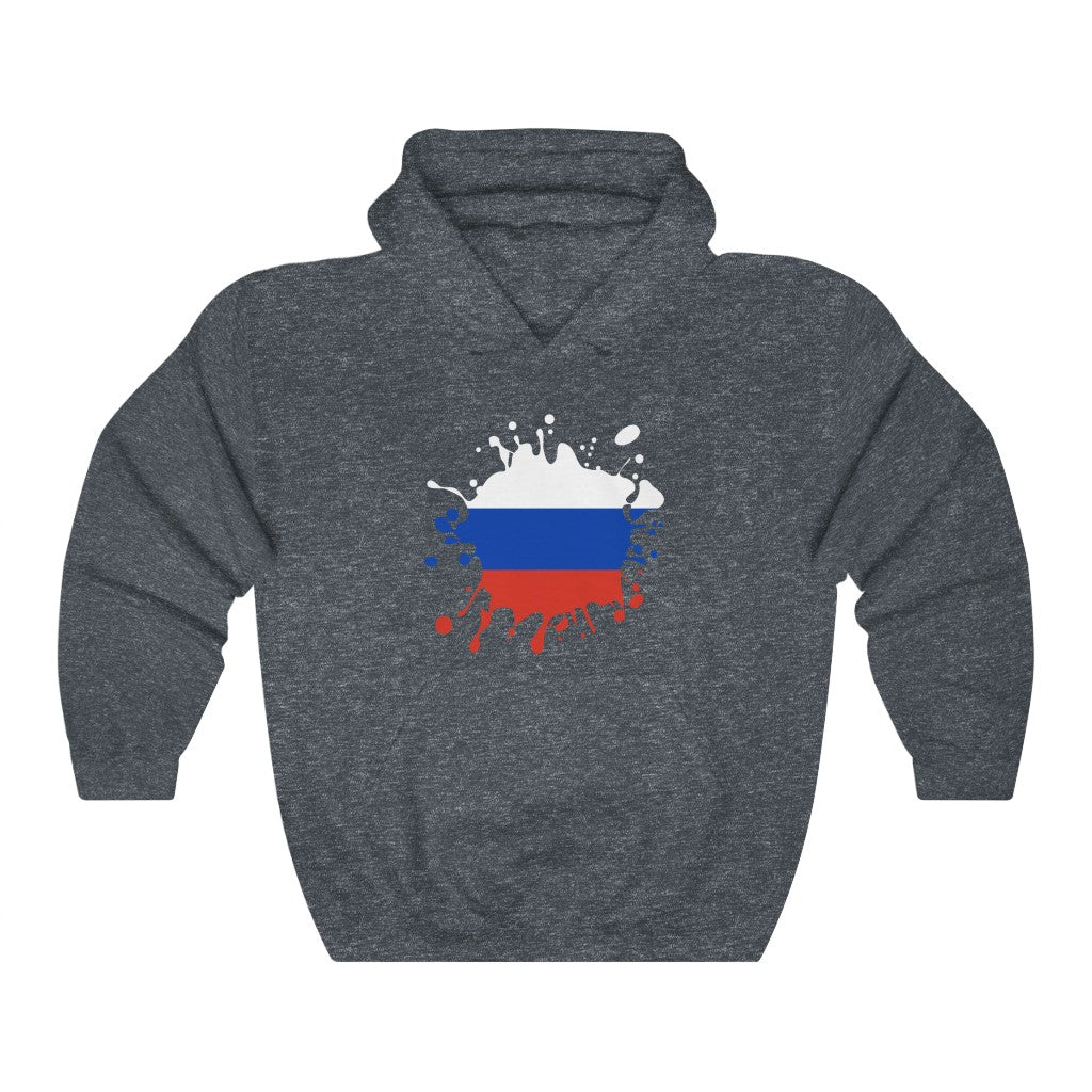 Russia Splat Flag Hoodie Sweatshirt - Unisex
