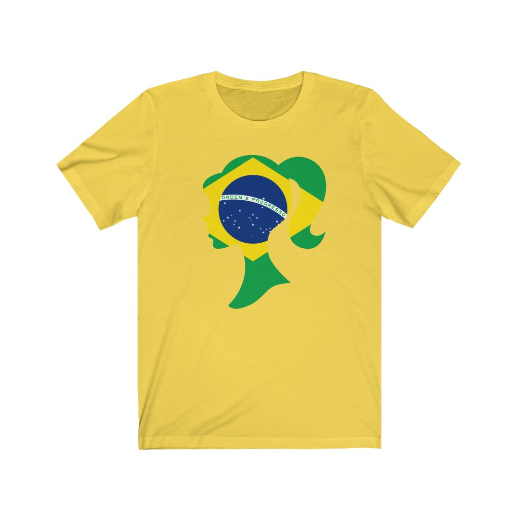 Brazil Girl Flag Premium Tee - Unisex
